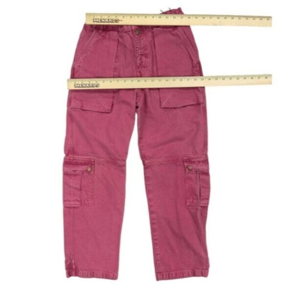 **SOLD NWOT Free People Berry Marx Slouchy Cargo Jeans - Picture 9 of 11